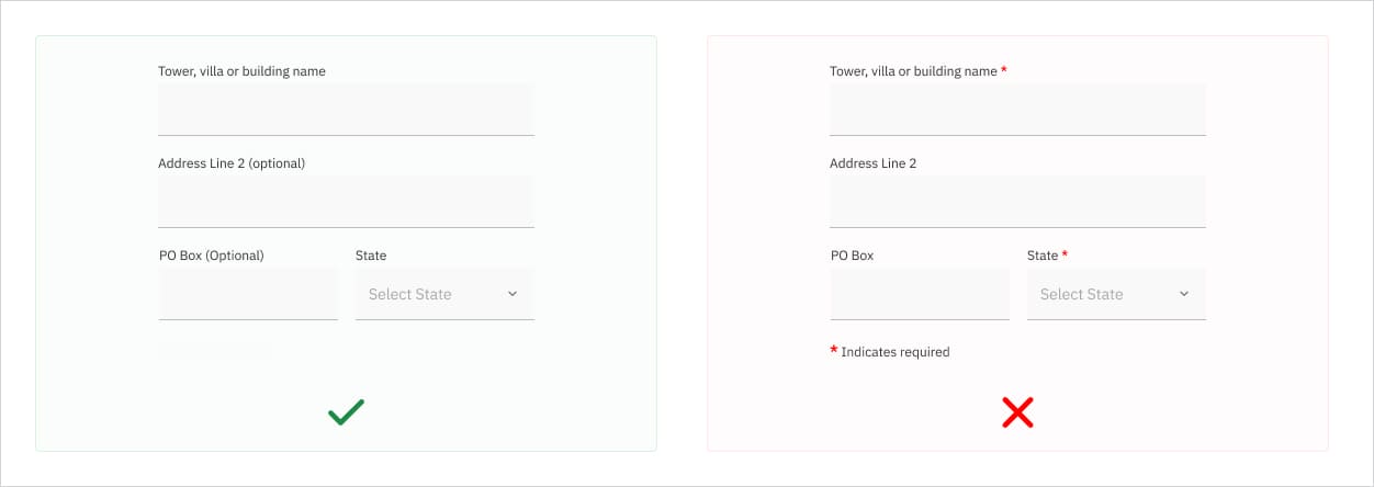 Enhanced UX Accessible Form Design - Clarity and Differentiation